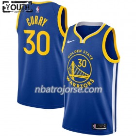 Barn Golden State Warriors Tröja Stephen Curry 30 2019-20 Nike Icon Edition Swingman